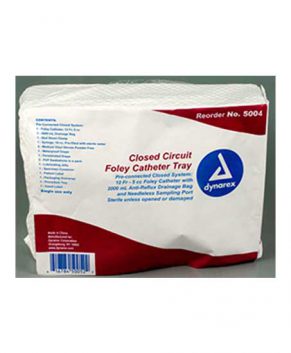Closed Circuit / Closed System Foley Catheter Tray, 16 FR, 10/cs