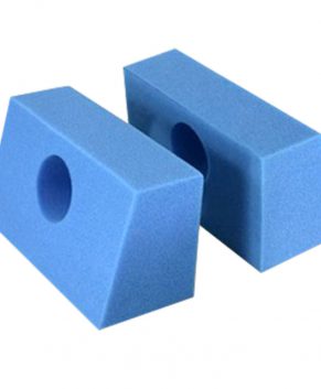 Disposable Foam Head Blocks, Blue, 18/cs