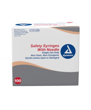 Syringe - Safety - 3cc - Luer Lock, 21G ,1