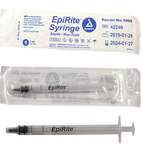 EpiRite Syringe - Luer Slip, 1cc, 10/100/cs