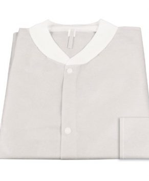 Labjacket w/ Pockets: WHITE Small, 3bags/10pcs/cs