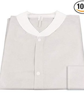 Labjacket w/ Pockets: WHITE Large, 3bags/10pcs/cs