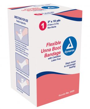 Unna Boot Bandages With Calamine, 4