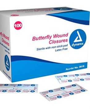 Butterfly Wound Closure  Sterile, 3/8