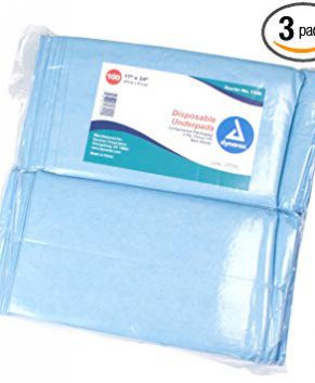 Disposable Underpads, 17 x 24 - Tissue Fill (2 ply), 3/100/Cs