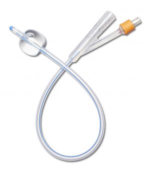 Silicone Foley Catheters 2-way Standard, 20FR / 5-10cc, 10/Box