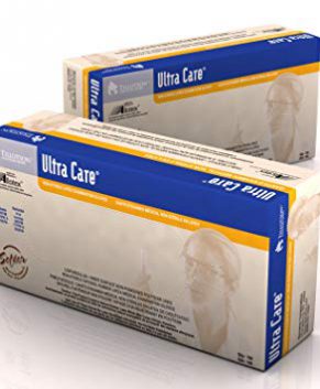 Ultra Care Latex Exam Gloves Non-Sterile, Unisize, 10/100/Cs