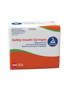 Syringe - Safety, Insulin - 1cc, 27G, 1/2