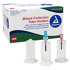 Blood Collection Tube Holder (Luer Slip) w/ needle, 20G, 200/bx