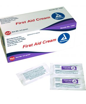 First Aid Burn Cream, 0.9g foil packet, 12/144/cs