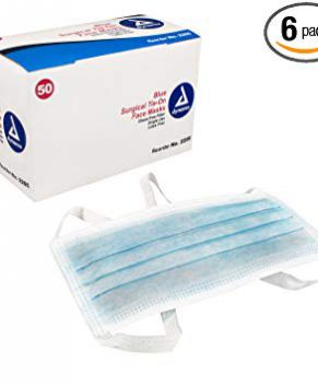 Surgical Face Mask - with Ties, Blue, 6/50/Cs