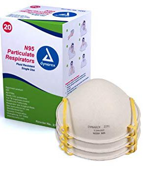 N95 Particulate Respirator Mask - molded, 12/20/Cs