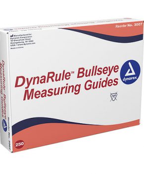 DynaRule Bullseye Measuring Guide, 5/250/cs