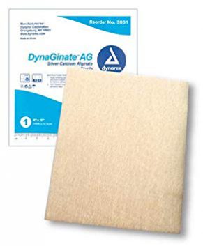 DynaGinate AG - Silver Cal. Alginate Rope Dressing, 3/4
