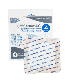 SiliGentle - Non-Adhesive Silicone Foam Dressing, 4