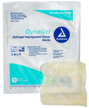 DynaGel - Hydrogel Impregnated Gauze Dressing, 2