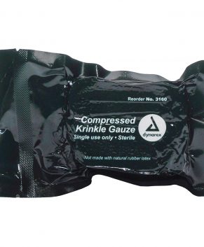 Compressed Krinkle Gauze Bandage, Sterile, 4.5