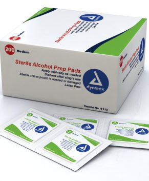 Alcohol Prep Pad Sterile, Large, 10/100/Cs