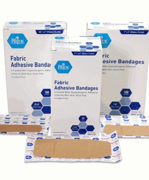 Adhesive Fabric Bandages Sterile, 3/4