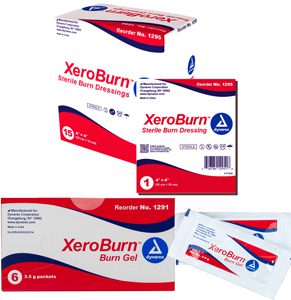 XeroBurn Burn Gel, 3.5g packet, 24/25/cs