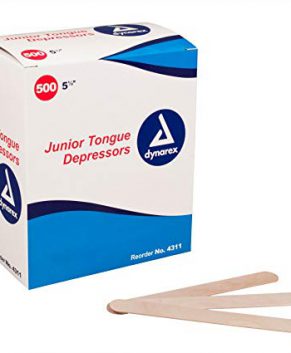 Tongue Depressors Wood, Non-sterile, Junior 5 1/2