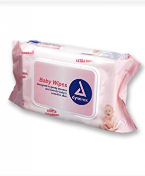 Baby Wipes unscented with Plastic Lid, 7