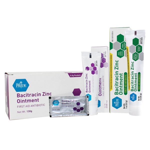 Bacitracin Zinc Ointment - 0.9g Packets - 144 per Box