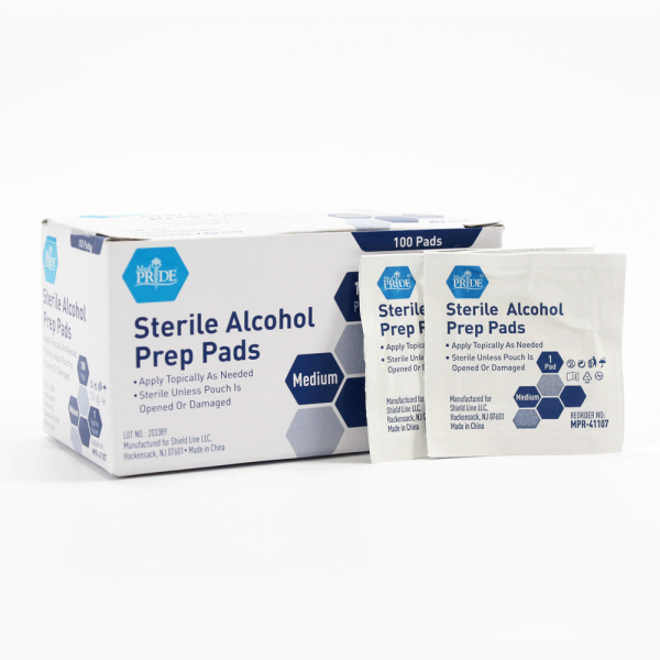 Sterile Alcohol Prep Pads - Md  - 100 per Box.
