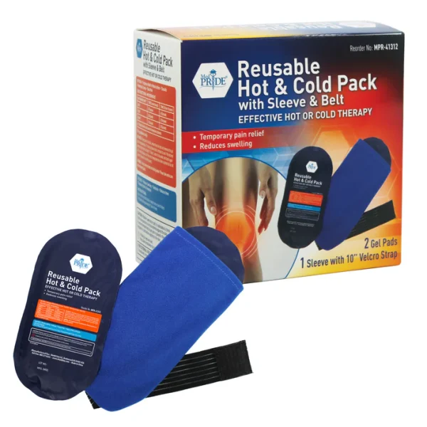 Reusable Hot & Cold Pack - 10.4" x 5.3" w/Sleeve & Belt