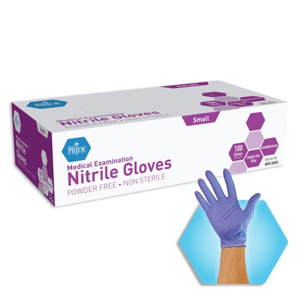 Nitrile Exam Glove (non-latex) - XS - N/S - Powder Free -100/Box