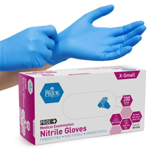Nitrile Exam Glove - XS - N/S - Powder Free - 200/Box