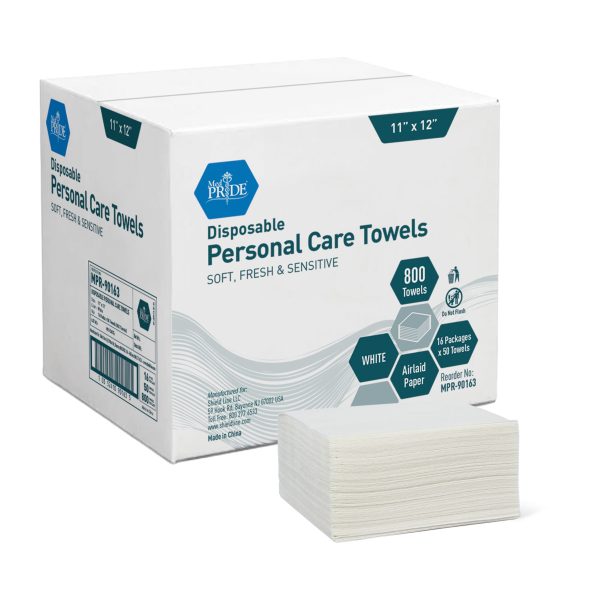 Dry Washcloth - Air Laid - Qtr. Fold - 11" x 12" - 16/50/cs.