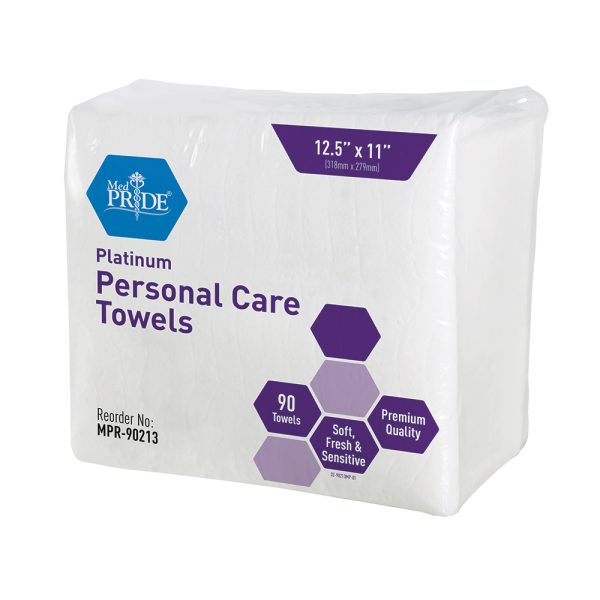 Platinum Personal Care Towels - 11" x 12.5" - 90 per Box
