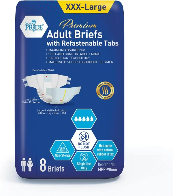 Adult Briefs - XXXL - 4/8/cs.