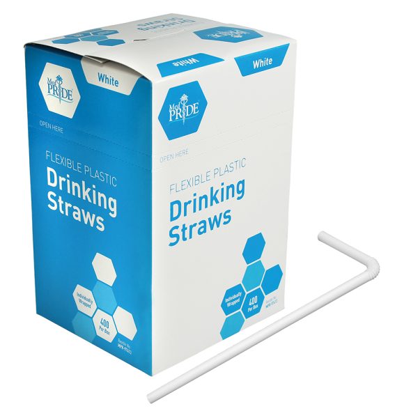 Flexible Straws - 400 per Box.