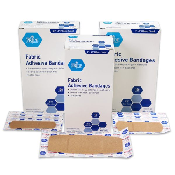 Adhesive Bandage - Fabric 3/4" x 3", Sterile - 24/100/cs.