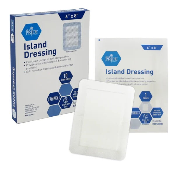 Island Dressing - Sterile - 6x8 - 12/10/cs.