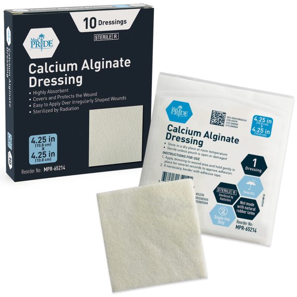Calcium Alginate Dressing 4.25x4.25 - 12/10/cs.