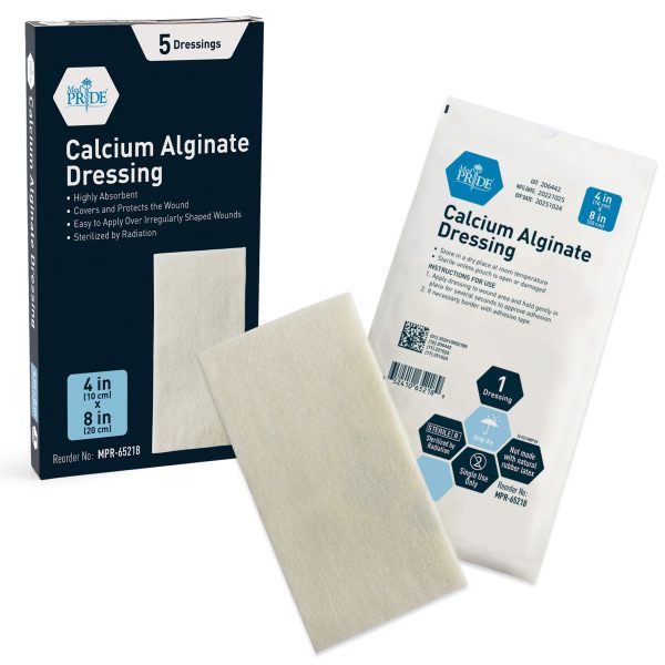 Calcium Alginate Dressing 4x8 - 20/5/cs.