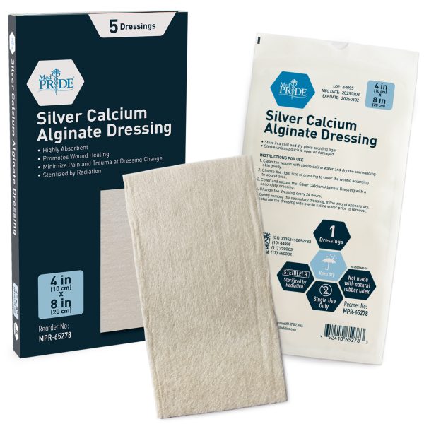 Silver Calcium Alginate 4x8 - 10/5/cs.