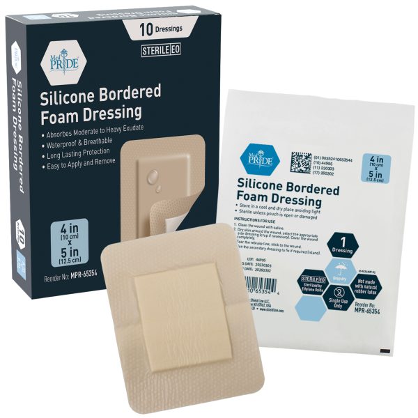Silicone Border Foam - 4"x 5"- 20/10/cs.