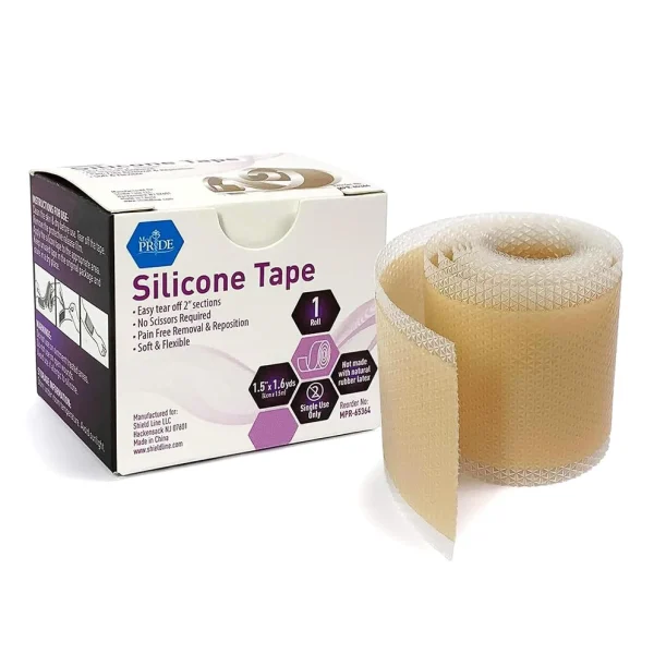 Silicone Tape - 1.5" x 1.6yds - 1 roll/pk, 100pk/cs.