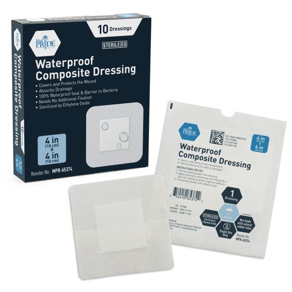 Waterproof Composite Dressing 4x4 - 20/10/cs.